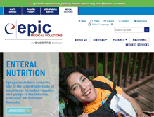 Tablet Screenshot of epicmedicalsolutions.com